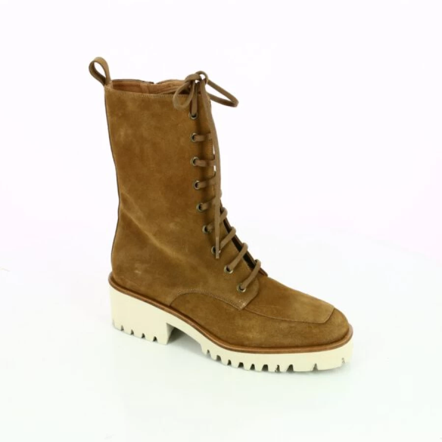 Kevin Cypres Cognac Leather Boots for Men - Stylish Ankle Booties for Fall & Winter