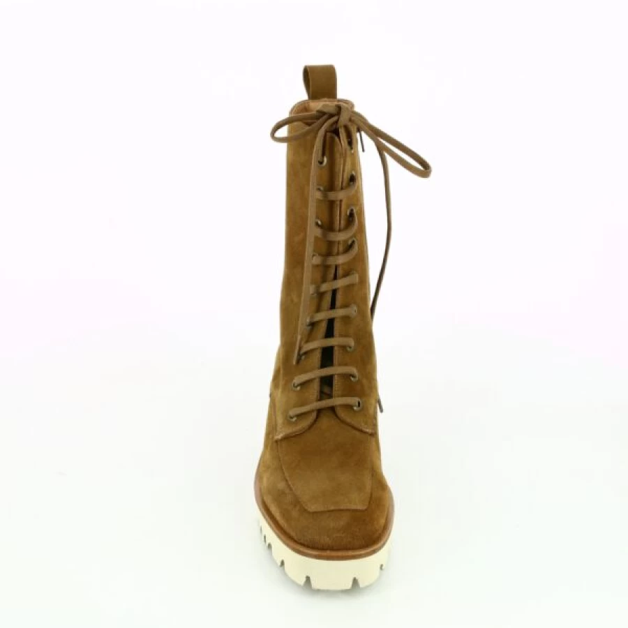 Kevin Cypres Cognac Leather Boots for Men - Stylish Ankle Booties for Fall & Winter