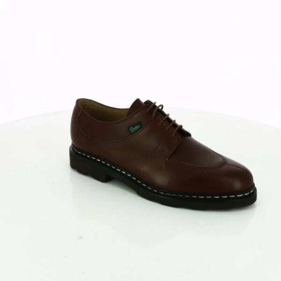 Kevin Cognac Leather Lace-Up Dress Shoes for Men – Classic Formal & Casual Style