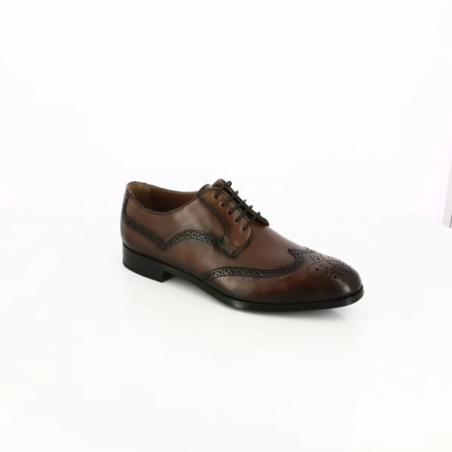 Kevin Brown Lime Leather Lace-up Shoes for Men - Stylish Casual Footwear