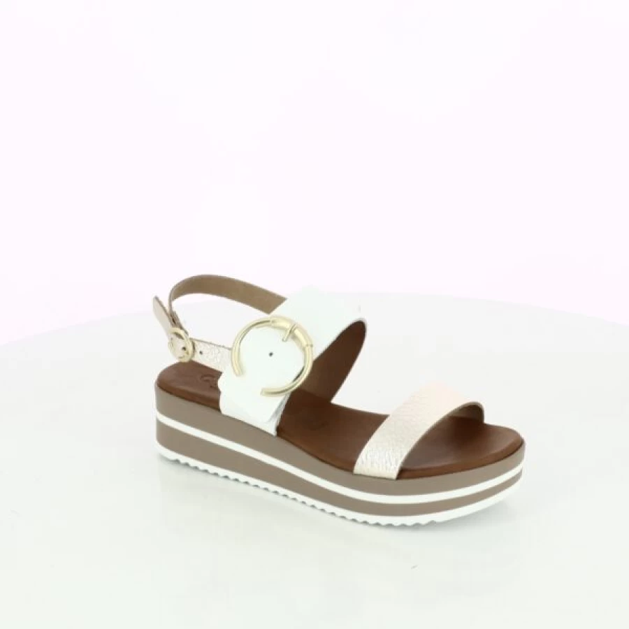 Kevin Gold-Toned Cypress Sandals for Women - Comfortable Summer Slide Sandals