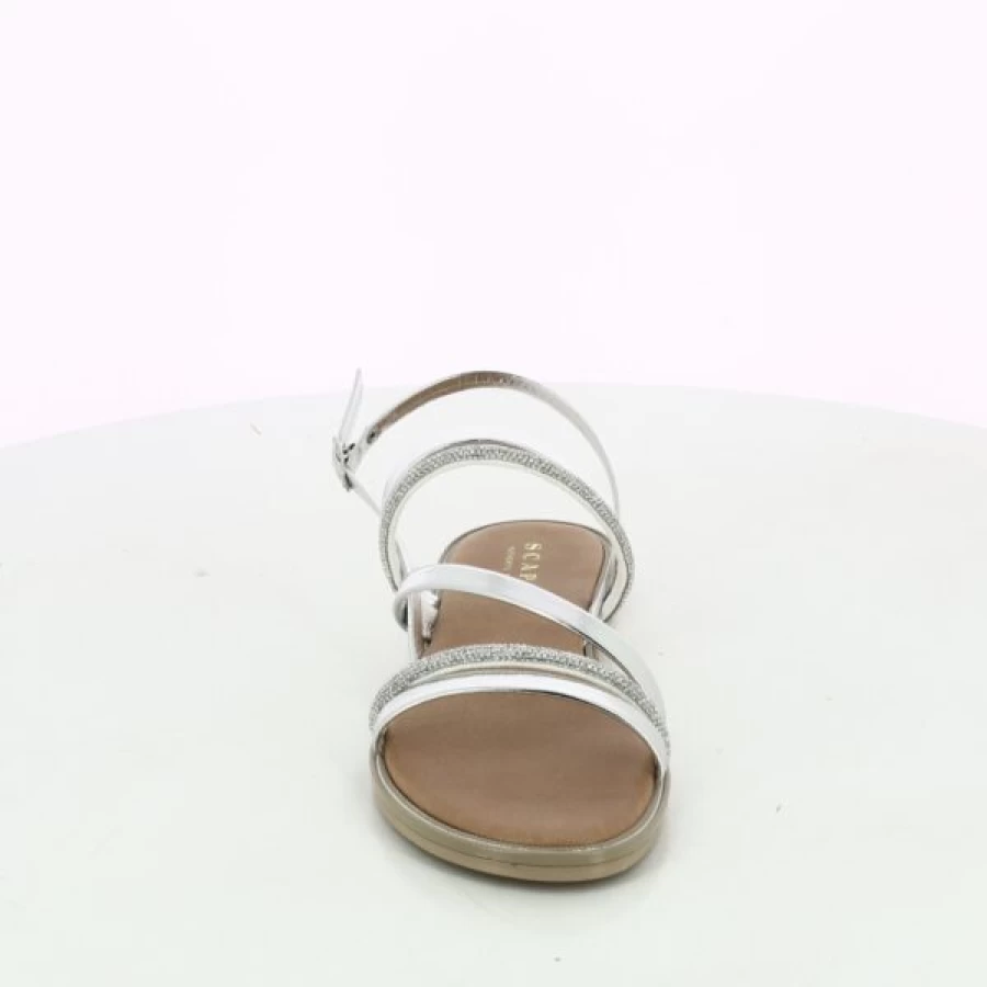 Kevin Scapa Women's Silver Sandals - Stylish & Comfortable Footwear