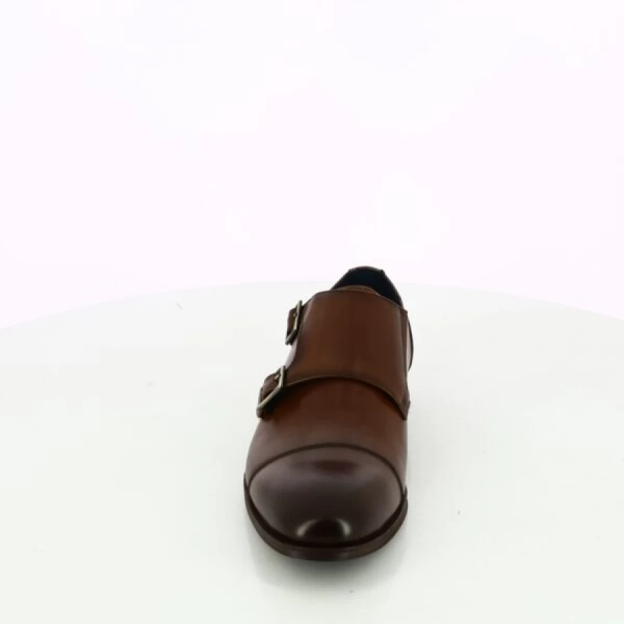 Kevin Men's Cognac Leather Cypres Loafers - Handcrafted Moccasin Style Slip-On Shoes for Comfort & Style