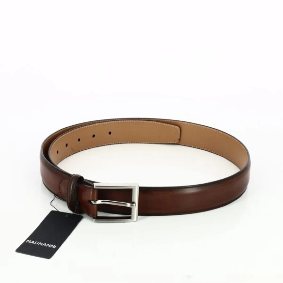 Kevin Genuine Leather Dress Belt in Cognac Brown - Premium Men's Fashion Accessory