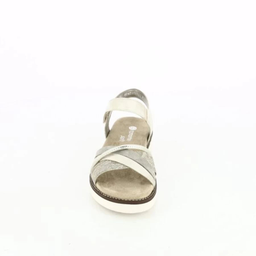 Kevin Luxury Gold Sandals for Women - Elegant Remonte Design Comfortable Summer Slide