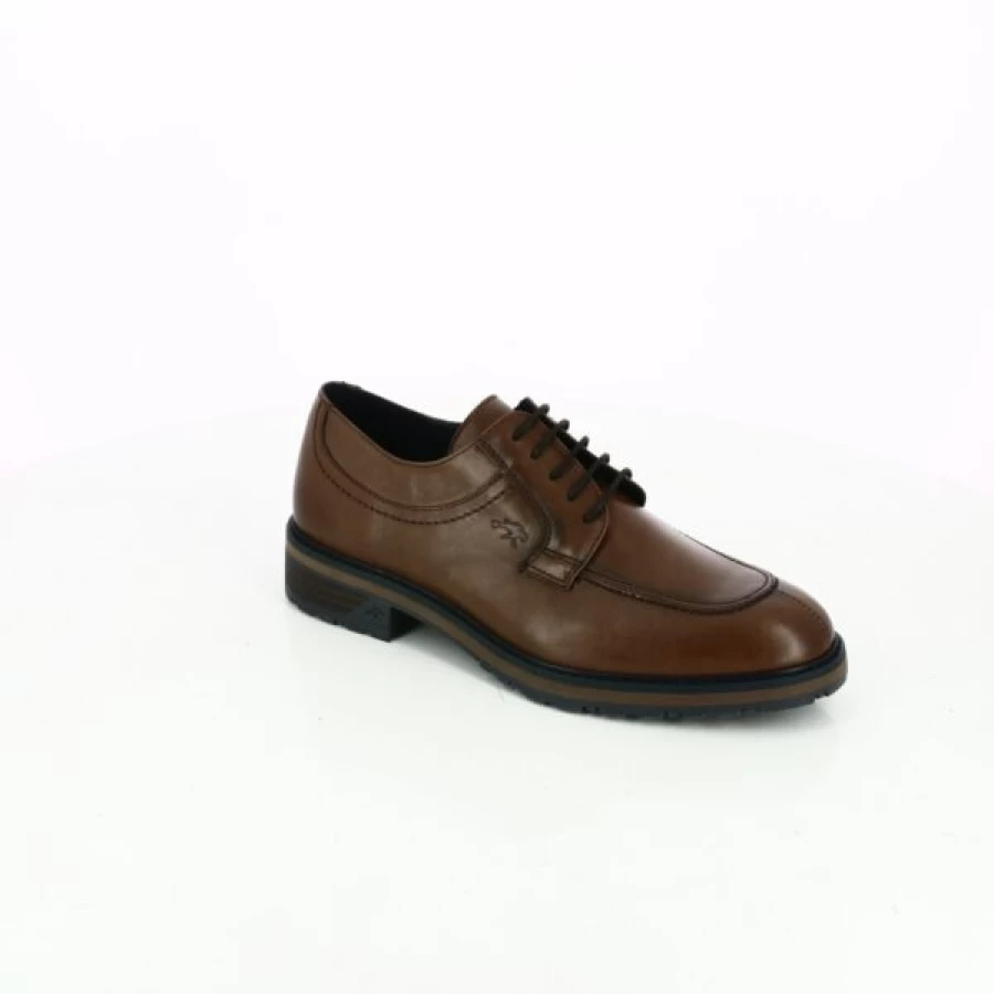 Kevin Cognac Leather Lace-Up Dress Shoes for Men - Classic Style Comfort Fit