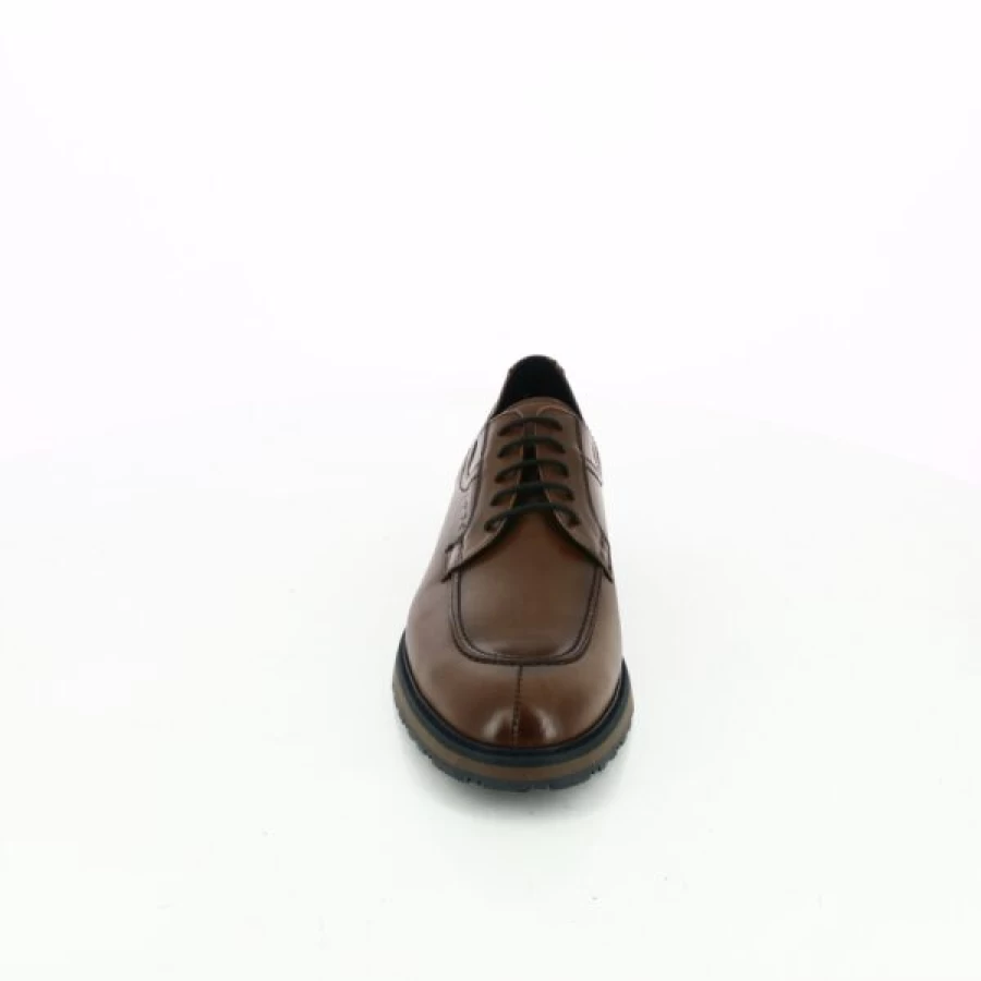 Kevin Cognac Leather Lace-Up Dress Shoes for Men - Classic Style Comfort Fit