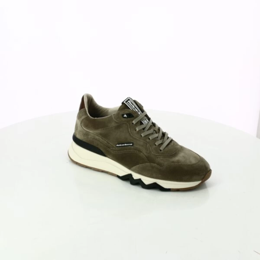 Kevin Beige Casual Sneakers for Men - Comfortable Leather Low-Top Shoes