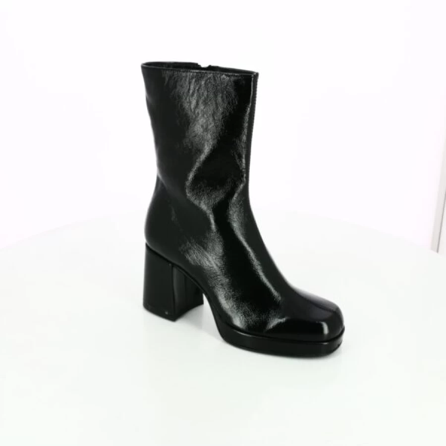 Kevin Joy Women's Black Ankle Boots - Stylish & Comfortable Low Heel Booties for Everyday Wear