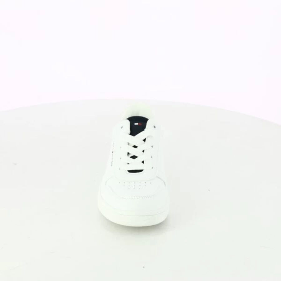 Kevin Kids White Lace-Up Sneakers for Boys and Girls