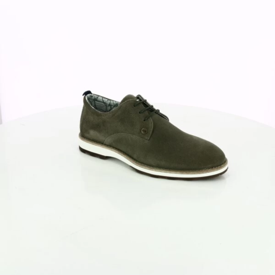 Kevin Rehab Green Lace-Up Shoes for Support & Comfort – Stylish Orthopedic Footwear