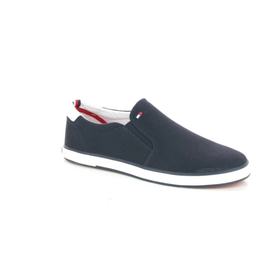 Kevin Men's Blue Loafers - Classic Moccasin Style Slip-On Shoes
