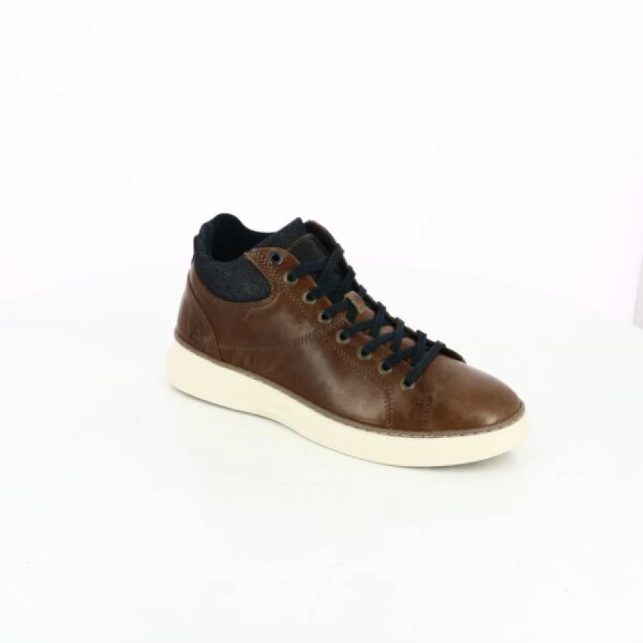 Kevin Cognac Leather Bullboxer Boots for Men - Stylish Ankle Boots