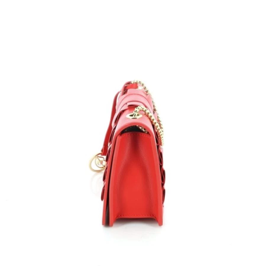 Kevin Red Pearl Handbags - Elegant Kisses Design Luxury Clutch for Women