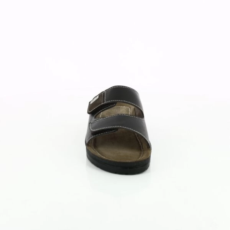 "Kevin Men's Red and Brown Comfortable Slippers – Soft Indoor/Outdoor House Shoes"