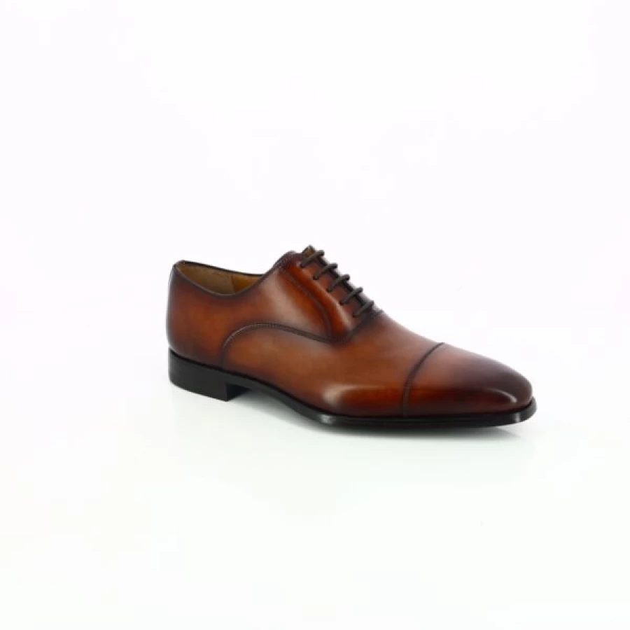 Kevin Cognac Leather Lace-up Dress Shoes for Men - Premium Formal Footwear