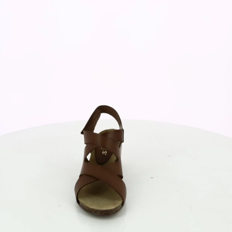 Kevin Handmade Genuine Leather Cypress Sandals in Cognac Brown - Comfortable & Stylish Men's Slide Sandals