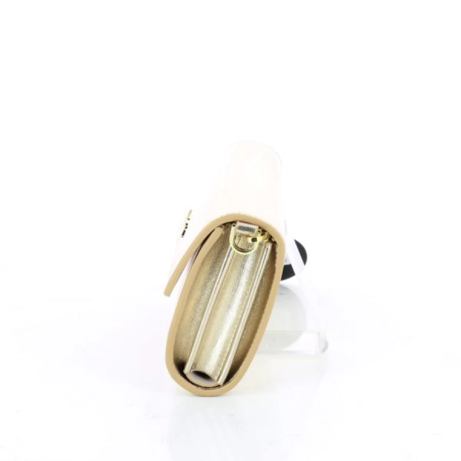 Kevin Gold-Toned Pearl Accent Handbag - Elegant Clutch for Women