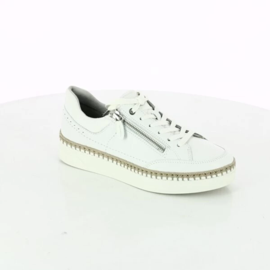 Kevin White Sneakers for Women - Comfortable Casual Walking Shoes