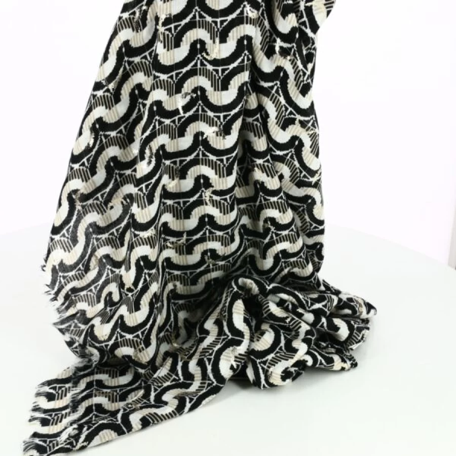 Kevin Black Cashmere Scarf - Soft Winter Wrap for Women & Men
