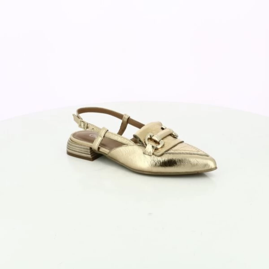 Kevin Gioia Gold Leather Loafers - Luxury Moccasin Shoes for Men & Women