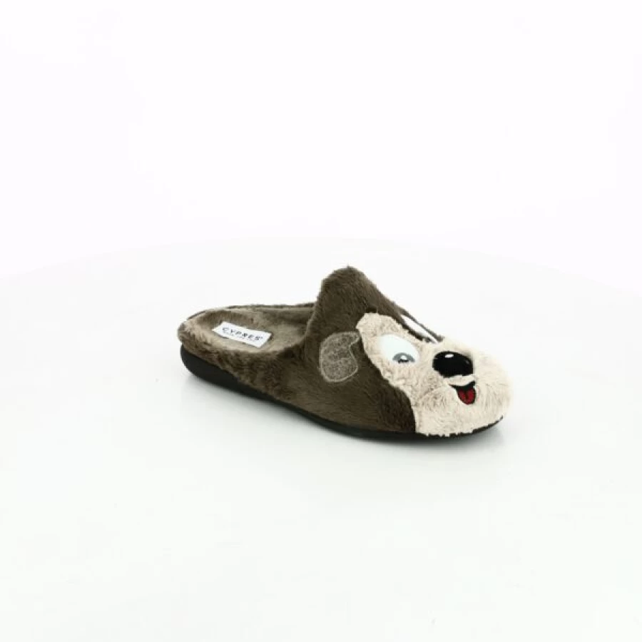 "Kevin Men's Brown Cypress Slide Slippers - Comfortable House Shoes"