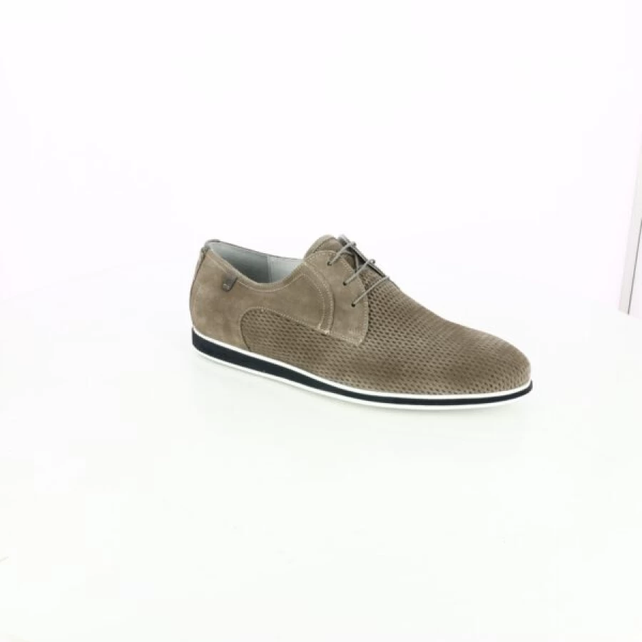 Kevin Taupe Casual Sneakers for Men - Comfortable Leather Baskets Shoes