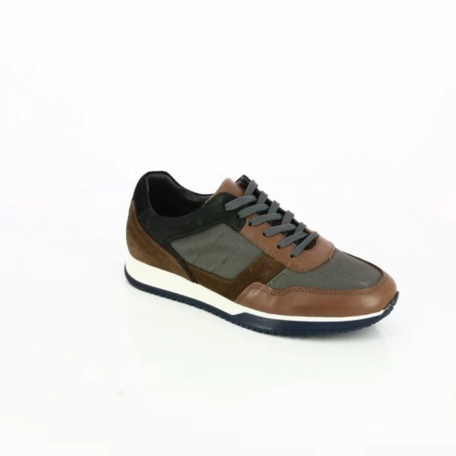 Kevin Cognac Leather Sneakers - Classic CPS Style Men's Casual Shoes