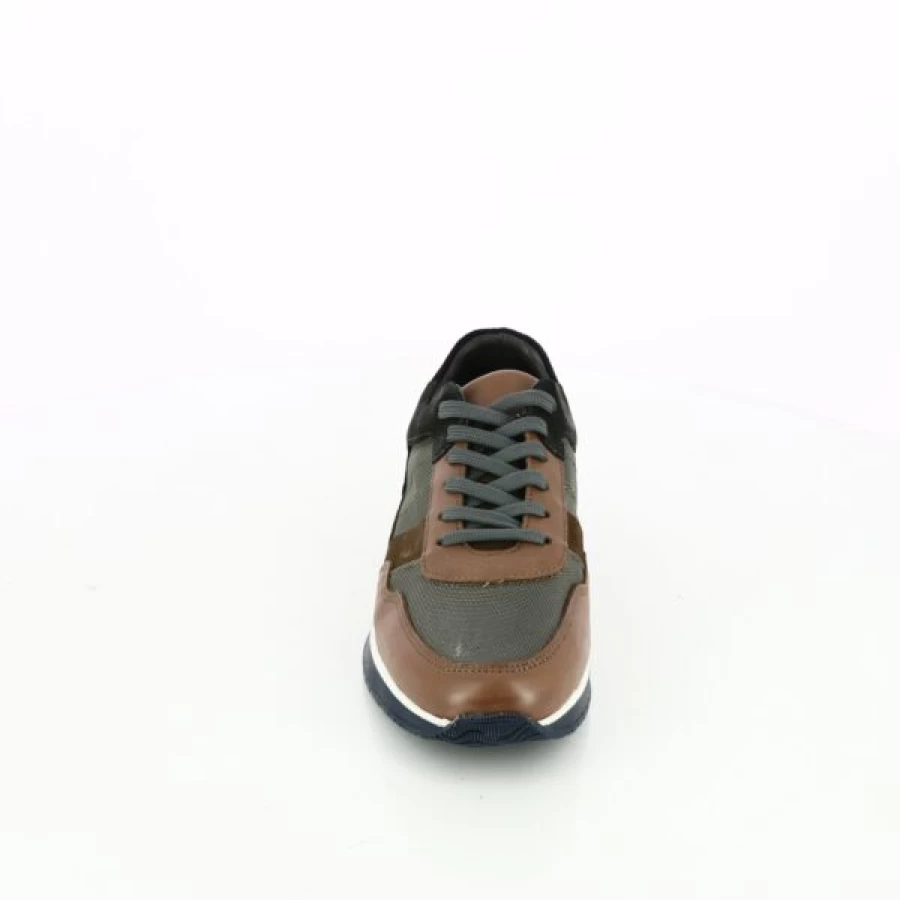 Kevin Cognac Leather Sneakers - Classic CPS Style Men's Casual Shoes