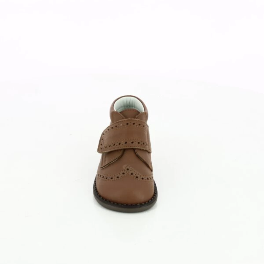 Kevin Cognac Velcro Sneakers for Men - Comfortable Slip-On Shoes with Hook & Loop Closure