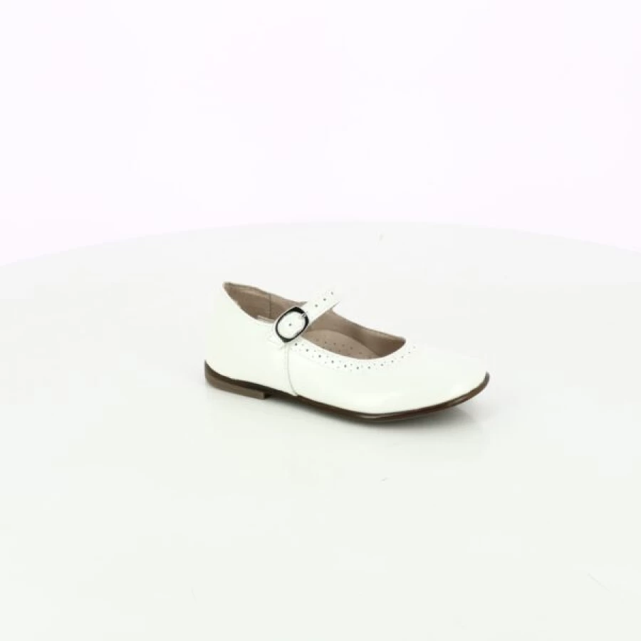 "Kevin Women's White Cypress Ballet Flats – Comfortable Ballerina Shoes"
