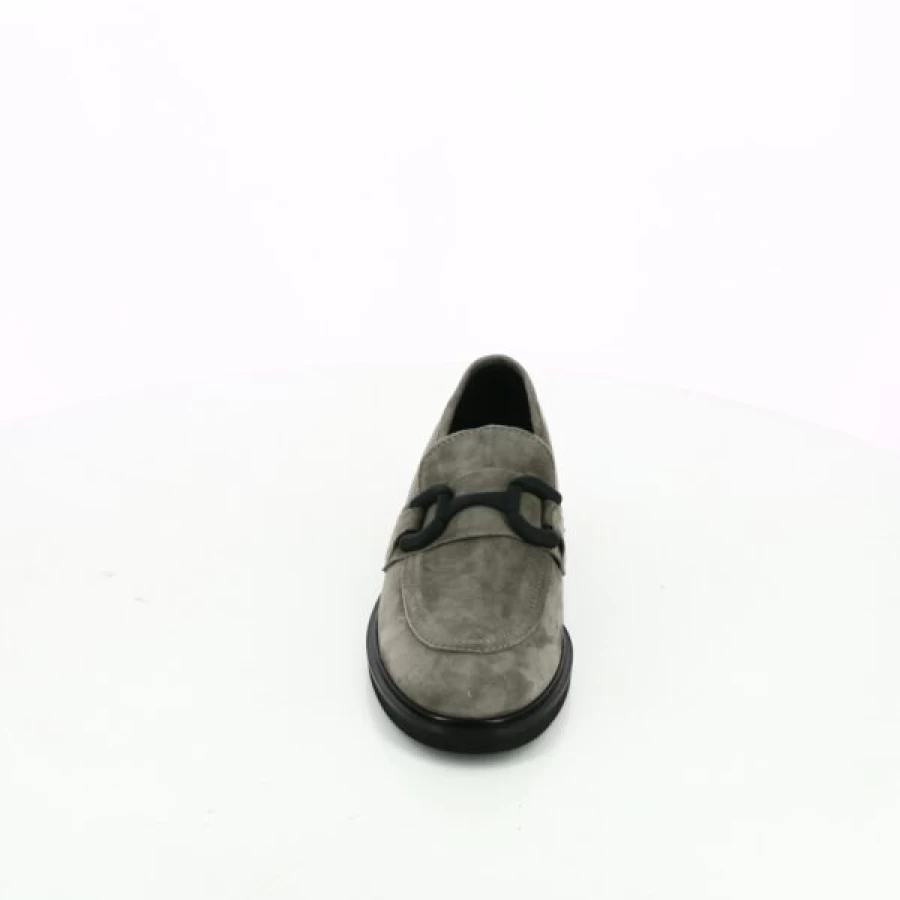 Kevin Gioia Taupe Leather Loafers - Classic Moccasin Style Slip-On Shoes for Men