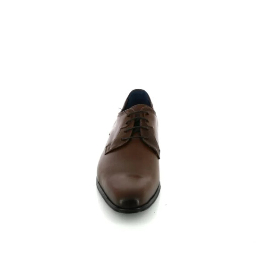 Kevin Brown Leather Lace-Up Oxford Shoes for Men - Classic Casual Style