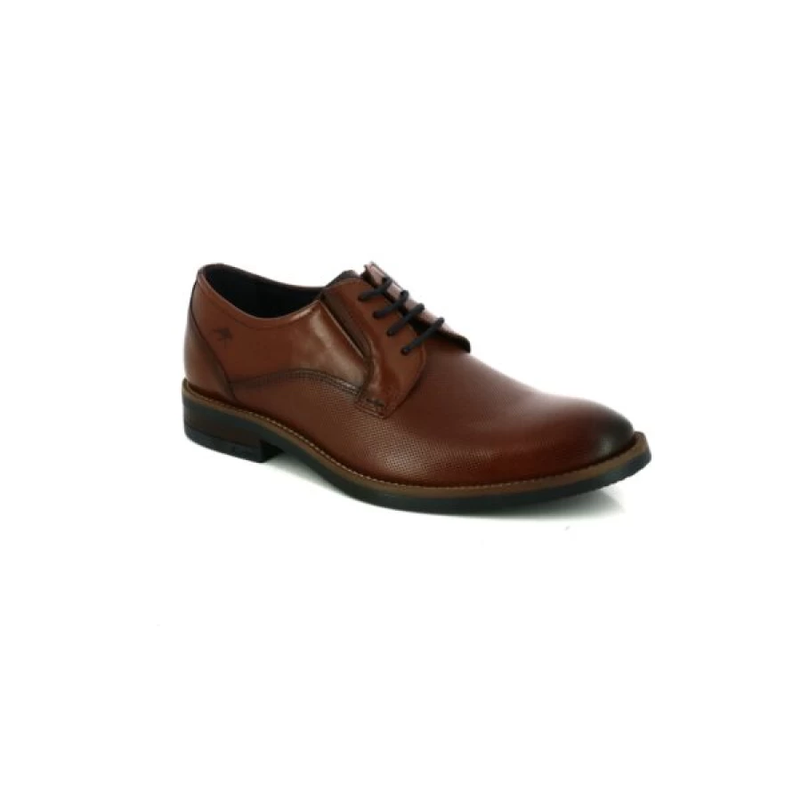 Kevin Cognac Leather Sneakers for Men - Classic Casual Baskets Shoes