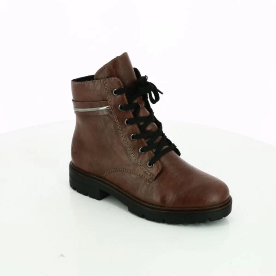 Kevin Cognac Leather Ankle Boots for Women - Stylish & Comfortable Booties