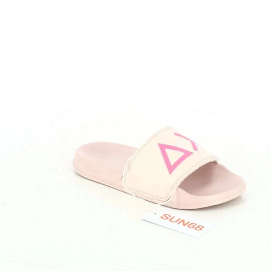Kevin Women's Pink Sun 68 Comfortable Slip-On Slippers