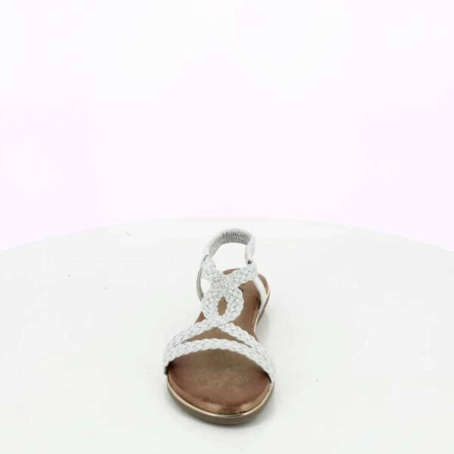 Kevin Ella Cruz Women's Silver Sandals - Stylish & Comfortable Footwear