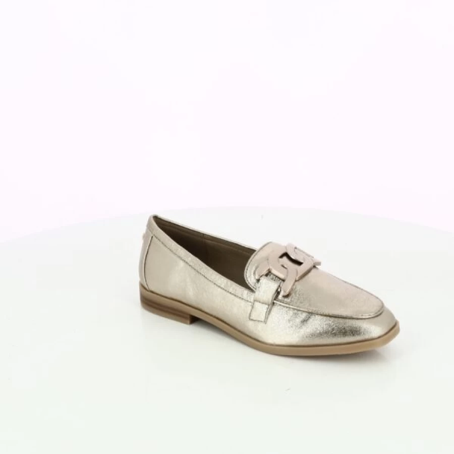 Kevin Gold Slip-On Moccasins - Comfortable Loafers for Men & Women