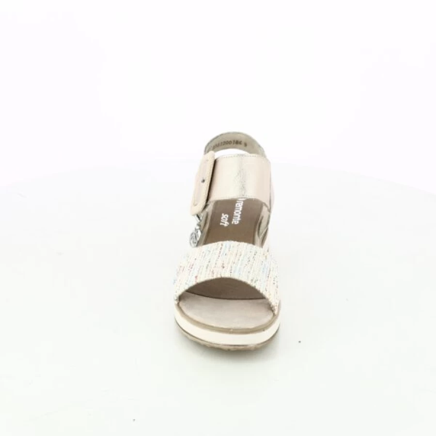 Kevin Gold Sandals for Women - Elegant Remonte Style Comfortable Summer Footwear