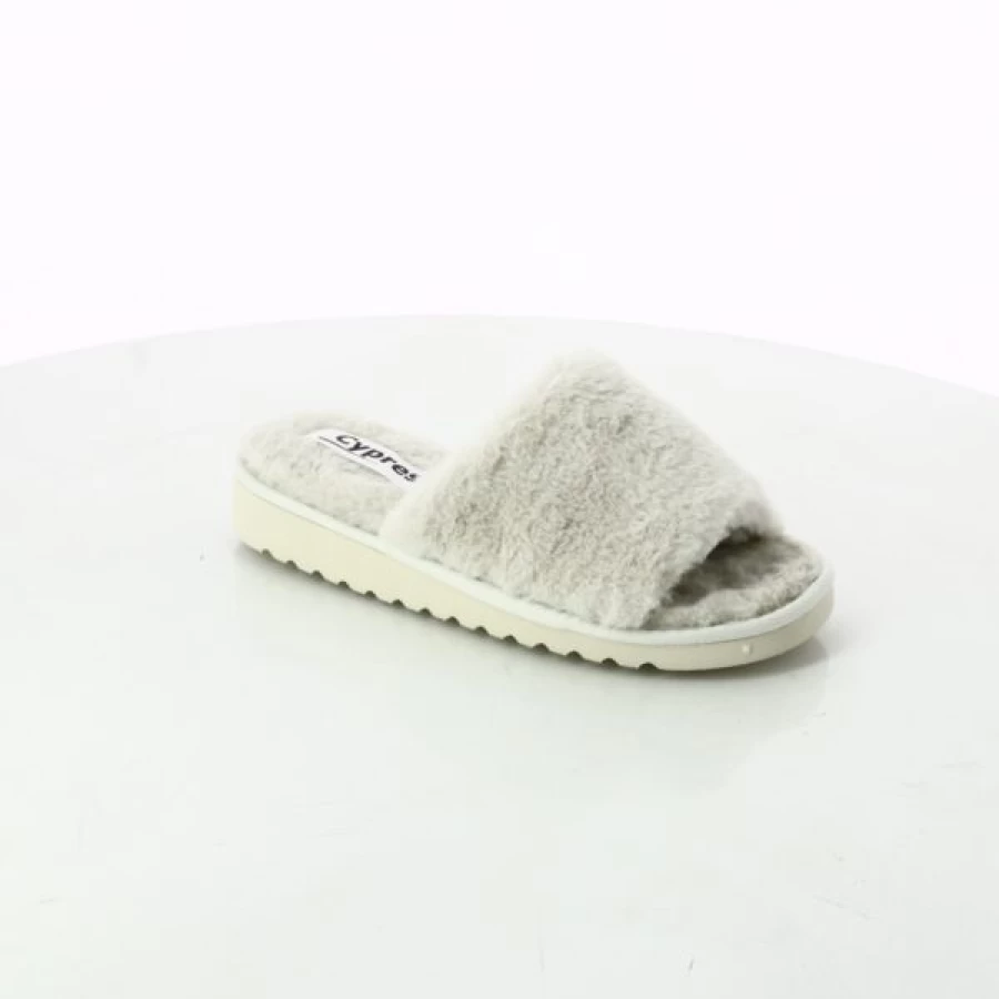 "Kevin Comfortable Beige Cypress Slippers for Men and Women – Soft House Shoes"