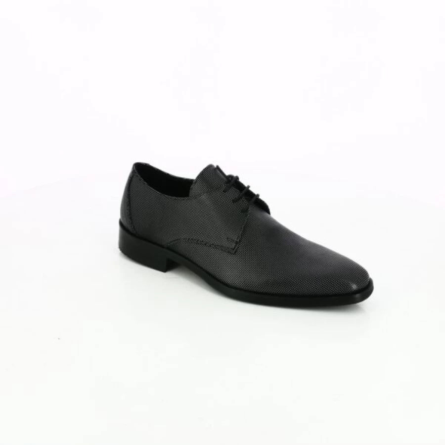Kevin Men's Classic Black Lace-Up Dress Shoes – Stylish & Comfortable Formal Footwear
