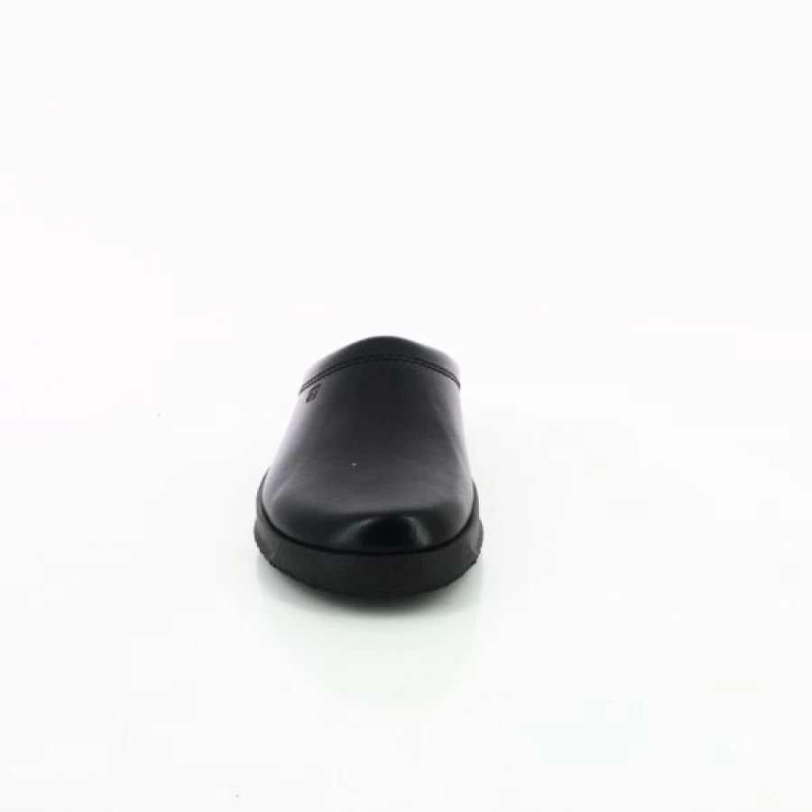Kevin Men's Comfortable Black Slippers - Soft Sole Indoor/Outdoor House Shoes