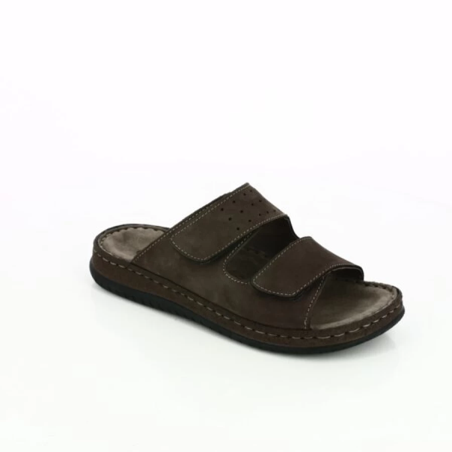 "Kevin Men's Brown Cypress House Slippers - Soft Comfort Indoor/Outdoor Slides"