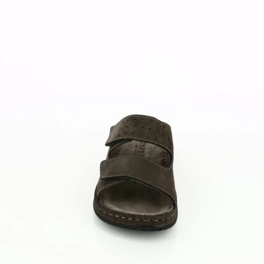 "Kevin Men's Brown Cypress House Slippers - Soft Comfort Indoor/Outdoor Slides"