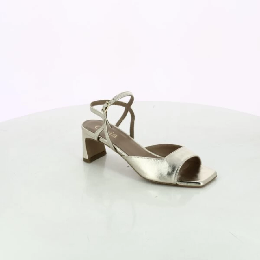 Kevin Gioia Women's Gold Gladiator Sandals - Elegant Comfort Summer Footwear