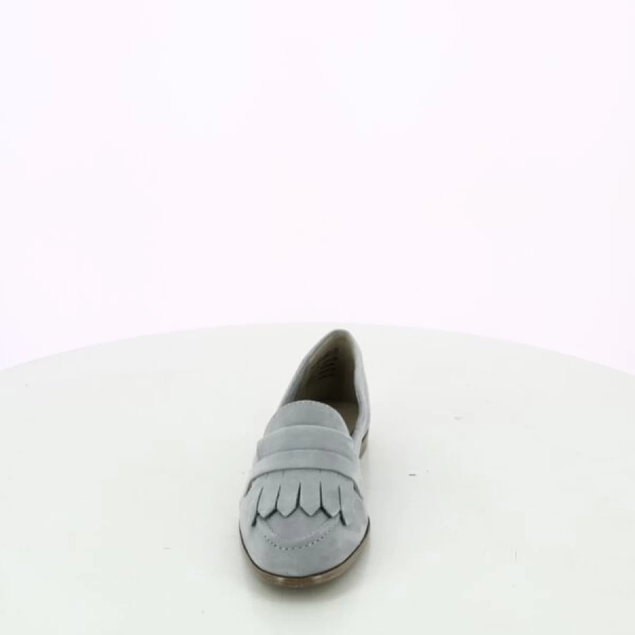 Kevin Blue Loafers for Women - Comfortable Moccasin Style Slip-On Shoes