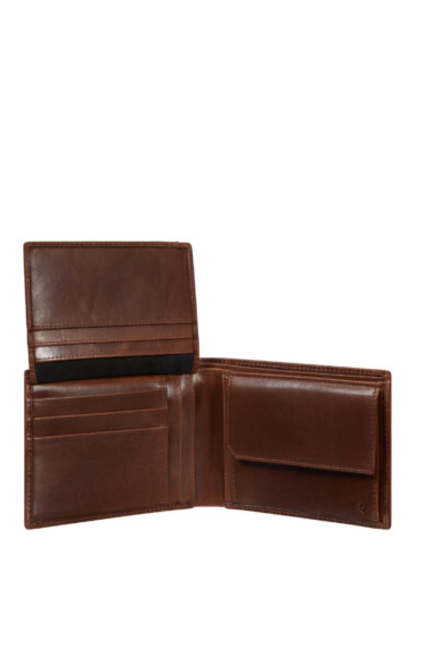 Kevin Genuine Leather Wallets for Men - Premium Cognac Brown Bi-Fold RFID Blocking Wallet