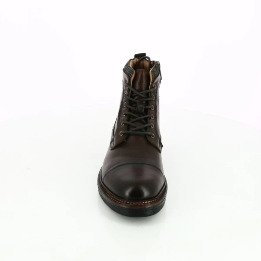 Kevin Brown Leather Ankle Boots for Men - Classic Casual Booties