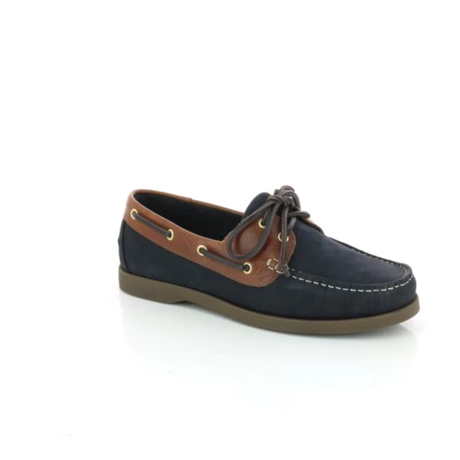 Kevin Men's Blue Cypress Boat Shoes - Comfortable Nautical Deck Shoes for Casual Wear