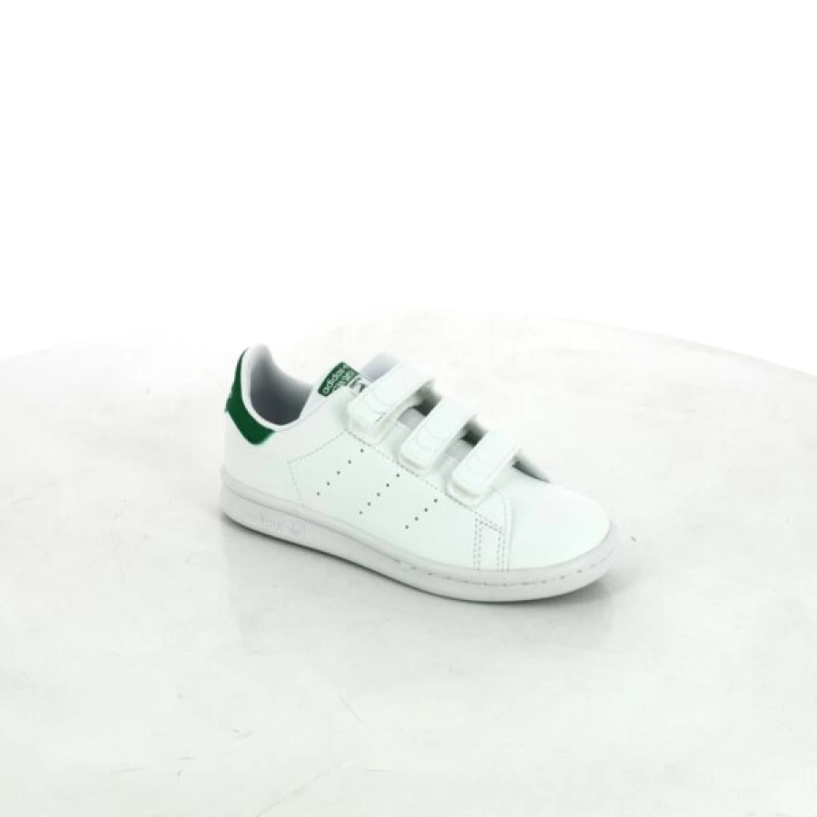 Kevin White Hook and Loop Fastening Sneakers for Men and Women